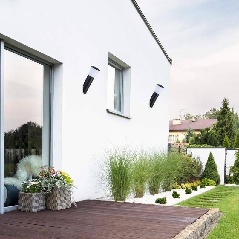 Aplique de pared exterior inclinado "OLIVA" E27 IP44 - Barcelona Led-Decoración