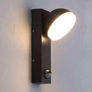 Aplique de pared exterior LED con sensor PIR "ATLAS" 10W IP54 - Barcelona Led-Decoración