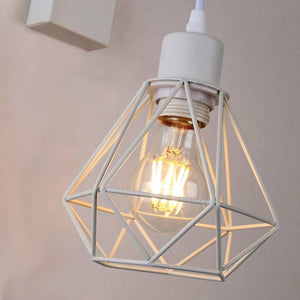 Aplique de pared nórdico jaula "RODEN" - Madera y metal (6)