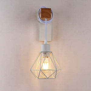 Aplique de pared nórdico jaula "RODEN" - Madera y metal - Barcelona Led-Decoración