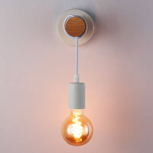 Aplique de pared de madera rústico "MILA" - Barcelona Led-Decoración
