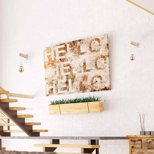 Aplique de pared de madera rústico "MILA" (10)