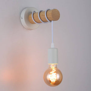 Aplique de pared de madera rústico "MILA" (12)