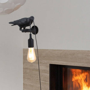 Aplique de pared cuervo en resina "Corb" - Barcelona Led-Decoración
