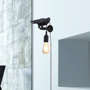 Aplique de pared cuervo en resina "Corb" - Barcelona Led-Decoración