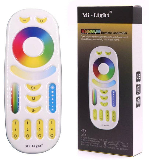 LED RGB + CCT Remote control - 4 Zones - WHITE - FUT092 - Mi Light