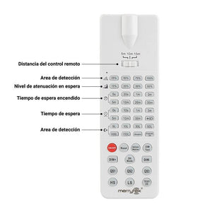 Mando a distancia IR Merrytek para sensor de campanas LED industriales (4)