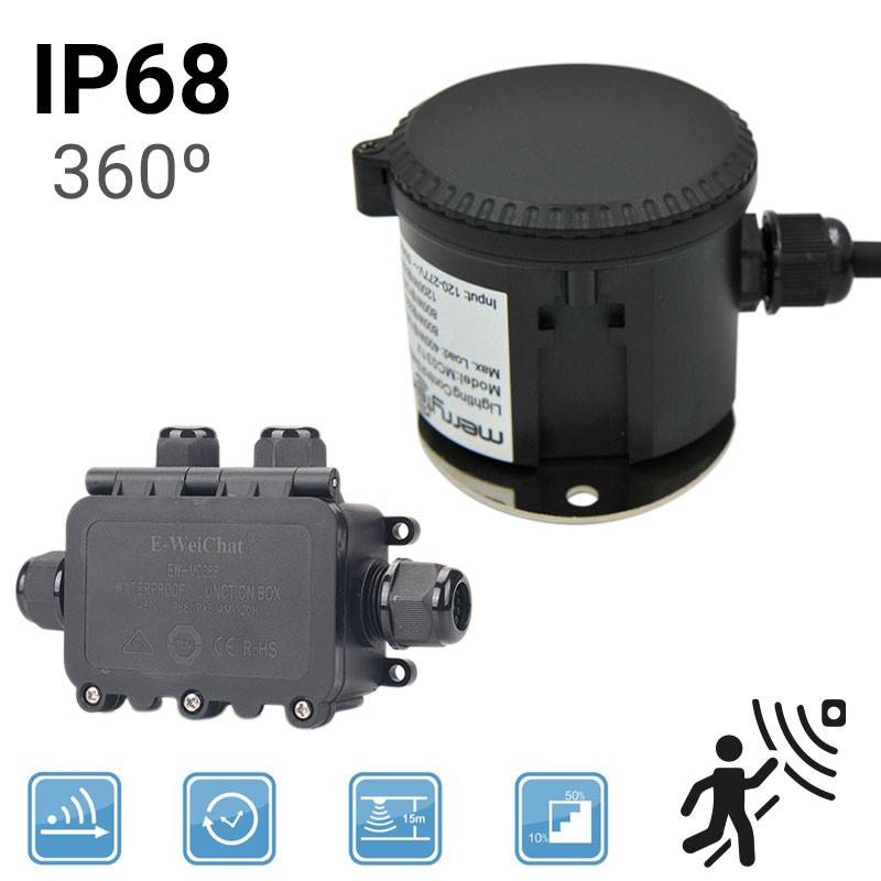 Sensor de movimiento Merrytek Control 1-10V MC054V - Barcelona Led-