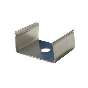 Grapa metálica para sujeción de perfiles 18x12mm (1ud) - Barcelona Led-Accesorios