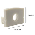 Side cover for surface profile 18x12mm (1pc) 5