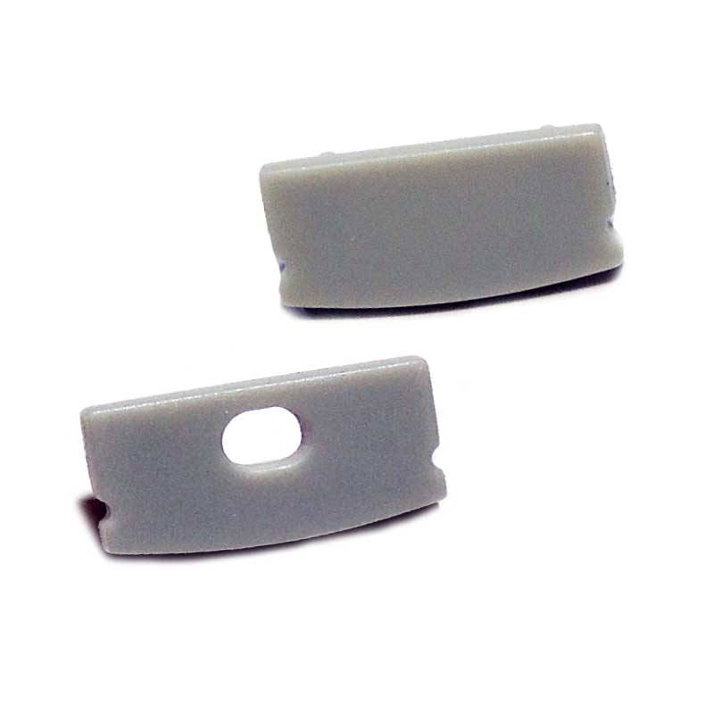 Tapa lateral para perfil de superficie 17x8mm (1ud) - Barcelona Led-Accesorios