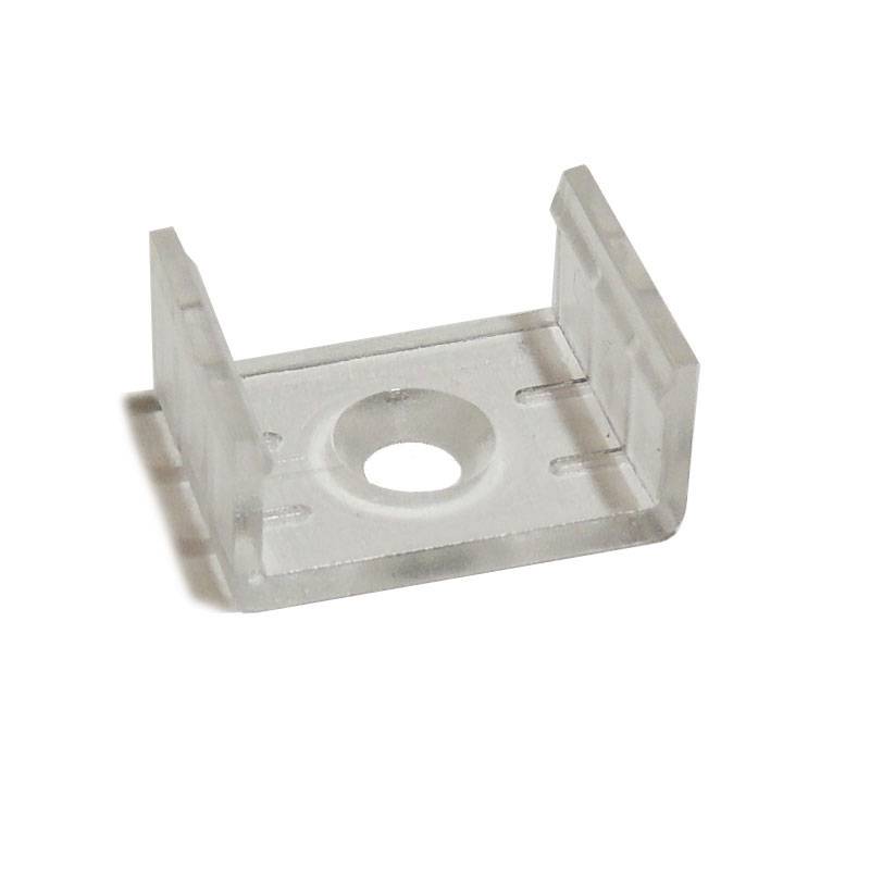 Grapa plástica para sujeción perfiles de aluminio de 17mm de ancho (1ud) - Barcelona Led-Accesorios