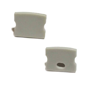 Tapas Laterales Perfil de Superficie 17x15mm (1ud) - Barcelona Led-Accesorios