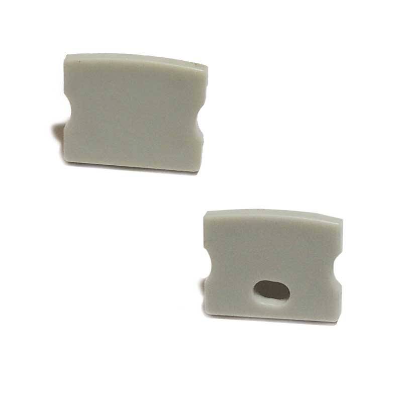 Tapas Laterales Perfil de Superficie 17x15mm (1ud) - Barcelona Led-Accesorios