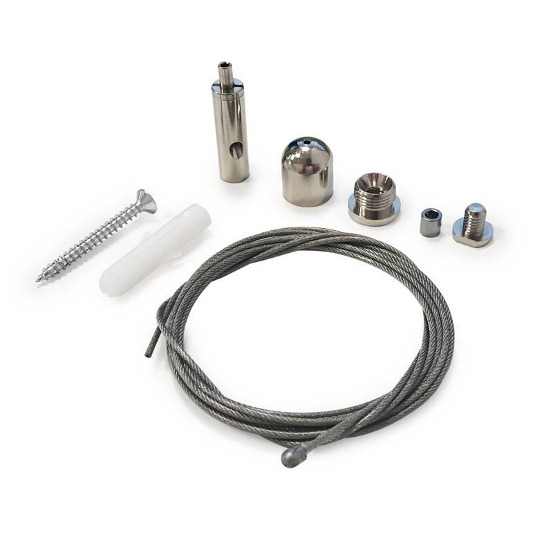 Kit de colgado para perfil de suspensión 23x8mm (1ud) - Barcelona Led-Accesorios