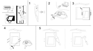 Aplique de pared empotrable de escayola "MUR" - 1W - Trimless / integración (8)
