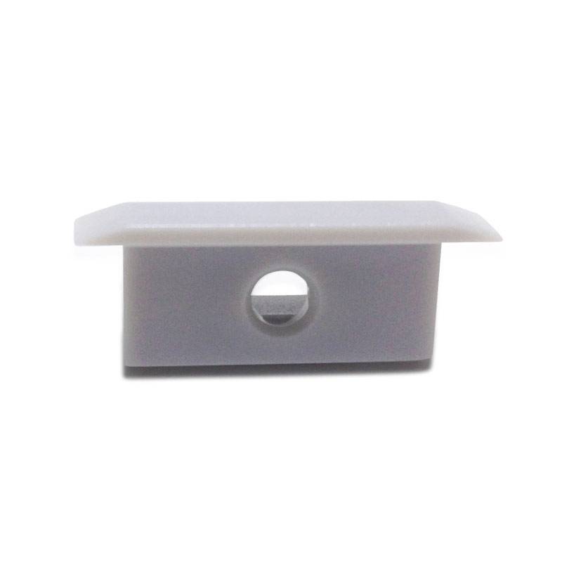 Tapa lateral para perfil empotrable de suelo 27x11mm (1ud) - Barcelona Led-Accesorios