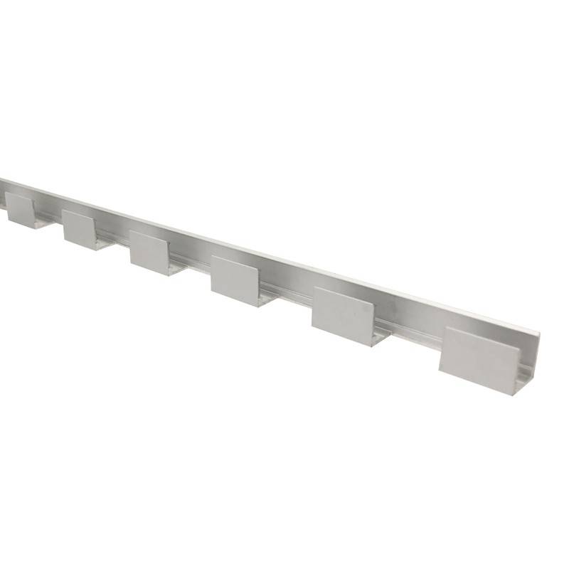 Perfil de aluminio flexible 16x10mm para fundas de silicona - 2 metros