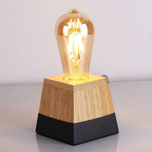 Lámpara de mesa de madera "LAKA" (11)
