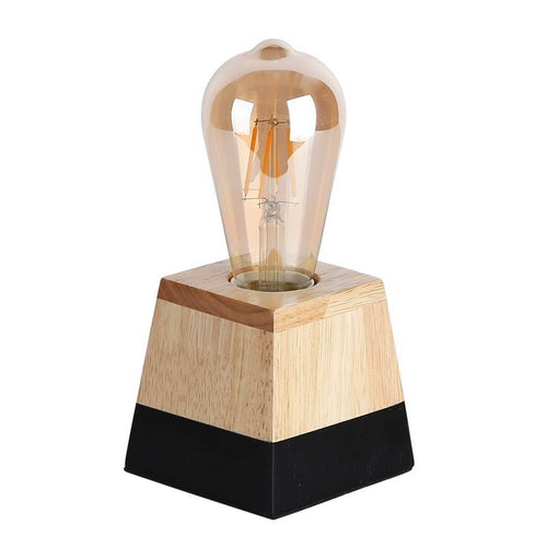 Wooden table lamp
