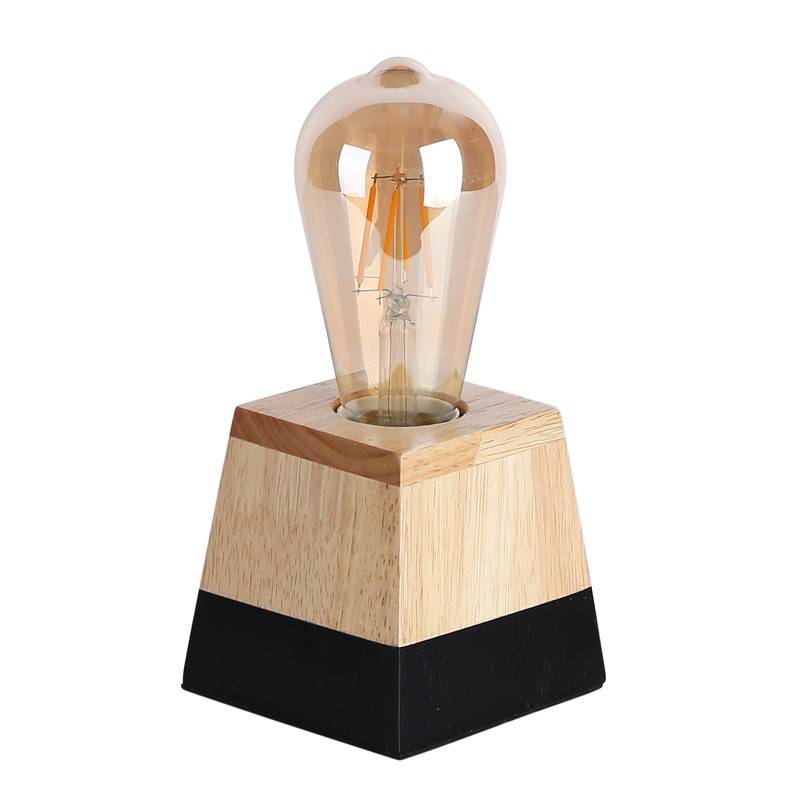 Lámpara de mesa de madera "LAKA" - Barcelona Led-Decoración