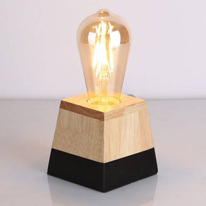 Lámpara de mesa de madera "LAKA" (14)