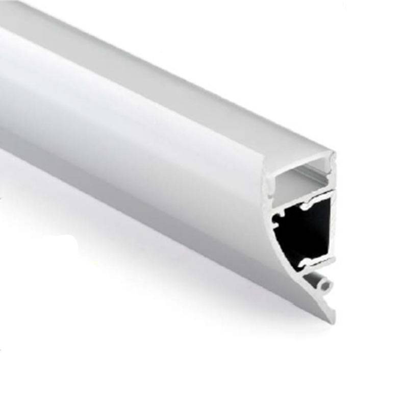 Perfil de aluminio para tira LED - Bañador de pared - 18x44mm - 2 metros