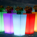 Sadzarka LED RGBW 12W - Biała żywica - IP65 - 40x40x55cm 3