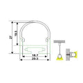 Profile for suspension or surface LED strip 20x27mm (2meters) 5