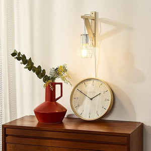Aplique de pared de madera jaula "MICA" Bombilla incluida - Barcelona Led-Decoración