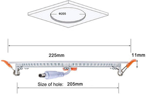 Downlight LED circular empotrable 18W - Corte Ø 205 mm - 5 años de garantía - Barcelona Led-