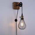 Vintage wisząca lampa ścienna