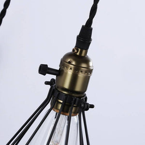 Aplique de pared colgante "PENDOL" - Con enchufe e interruptor - E27 - Barcelona Led-Decoración