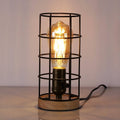 Vintage tafellamp in industriële stijl