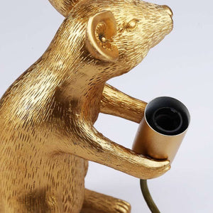 Lámpara de mesa ratón de resina "Stuart" (2)