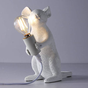 Lámpara de mesa ratón de resina "Stuart" - Barcelona Led-Decoración