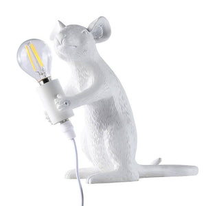 Lámpara de mesa ratón de resina "Stuart" - Barcelona Led-Decoración