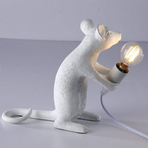 Lámpara de mesa ratón de resina "Stuart" - Barcelona Led-Decoración