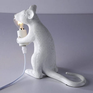 Lámpara de mesa ratón de resina "Stuart" - Barcelona Led-Decoración