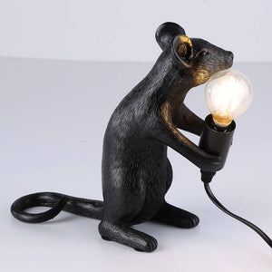 Lámpara de mesa ratón de resina "Stuart" - Barcelona Led-Decoración