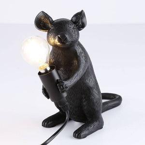 Lámpara de mesa ratón de resina "Stuart" - Barcelona Led-Decoración