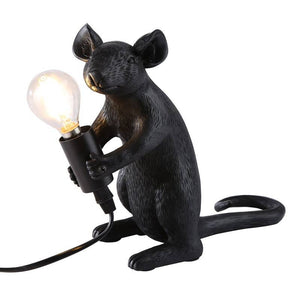 Lámpara de mesa ratón de resina "Stuart" - Barcelona Led-Decoración