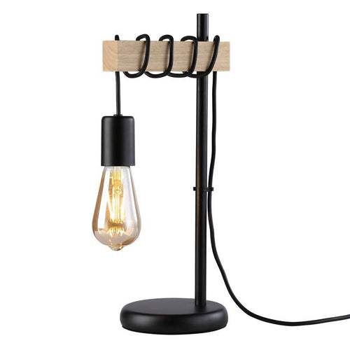 Wooden table lamp