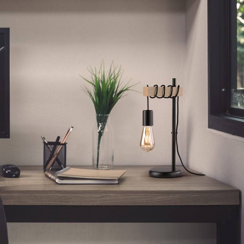 Lámpara de mesa de madera "WOODA" - Barcelona Led-Decoración