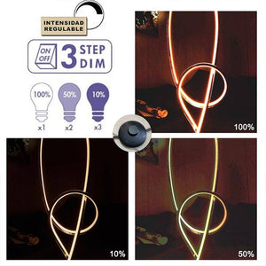Lámpara de pie LOREN - Hollywood 25W Dimable - Barcelona Led-Decoración