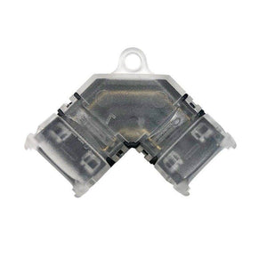Conector esquina en "L" tira LED COB monocolor 12V / 24V- 2 pines - Tira 10mm (2)