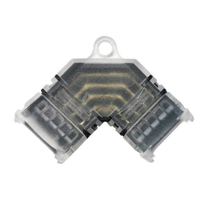 Conector esquina en "L" tira LED SMD RGB 12V / 24V- 4 pines - Tira 10mm (2)
