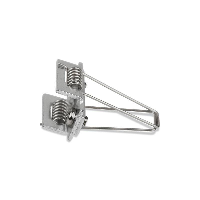 Grapa metálica para sujeción de perfil de aluminio empotrable 36x28mm (1ud)