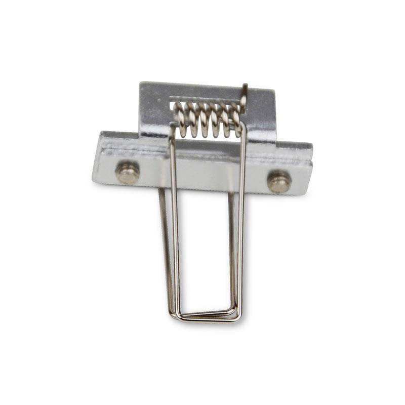 Grapa metálica para sujeción de perfil de aluminio empotrable 36x28mm (1ud) - Barcelona Led-Accesorios