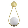 Applique murale globe en verre